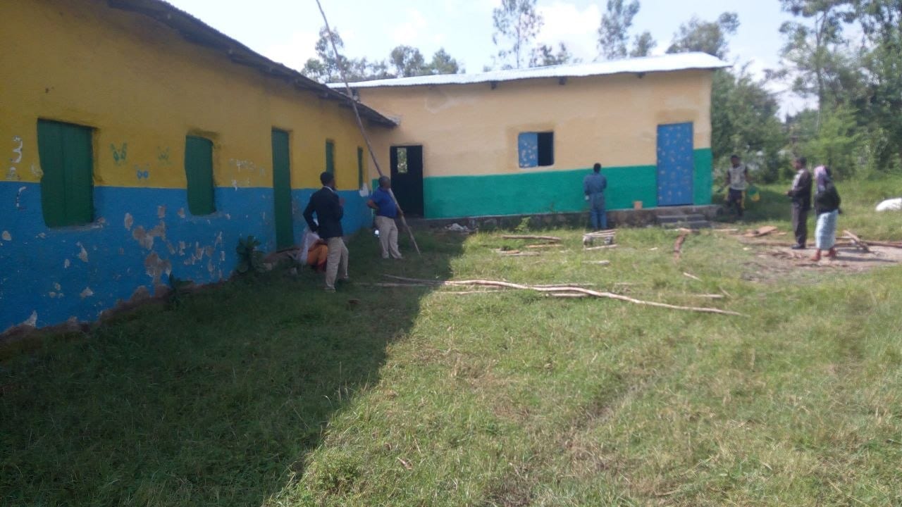 Renovation work at a primary school
