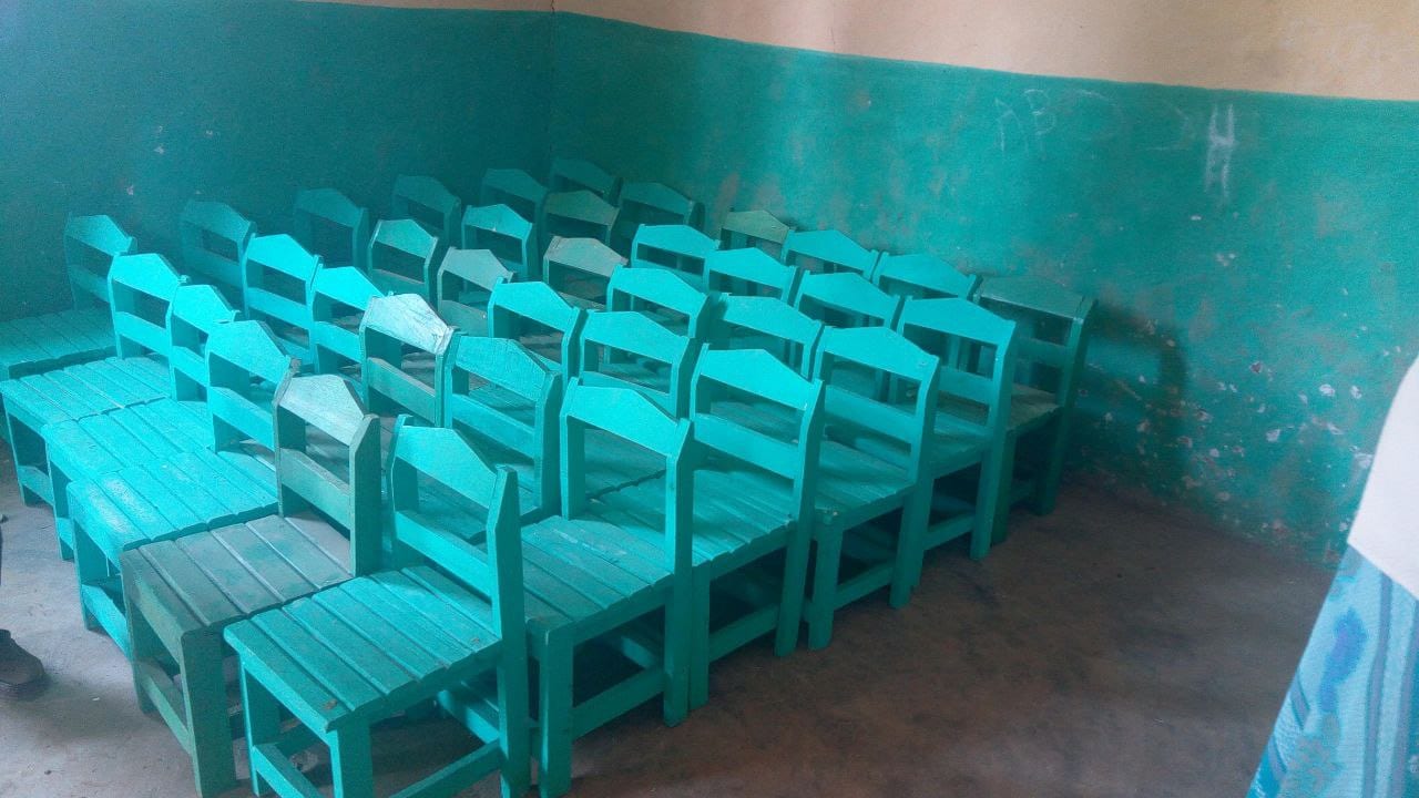 New small chairs for the kindergarten